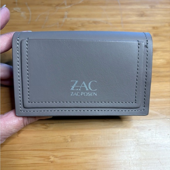 EUC Zac Zac Posen- Earthette Leather Mini Wallet Card Holder in Color Smog. - Picture 2 of 8